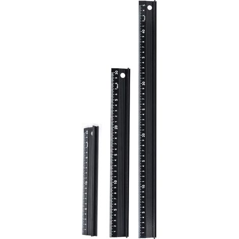Règle de coupe, règle de mesure en alliage d'aluminium de type L scriber mesure accessoire de matériel d'outil de marquage de menuiserie pour la mesure de longueur(L-Type 45cm) (1/5)