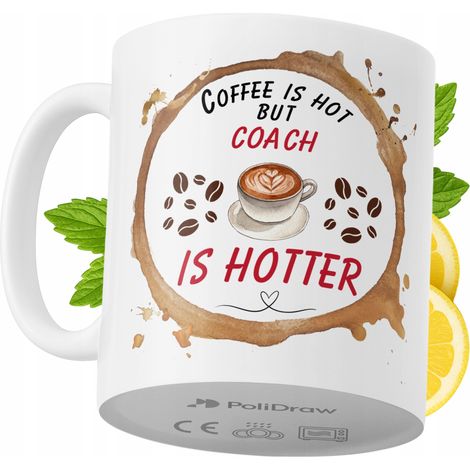 Mug humoristique pour coach, avec un texte amusant et un design graphique original. Idéal pour les anniversaires, les fêtes et les occasions spéciales. Mug premium pour la maison, le bureau et le trav (1/5)