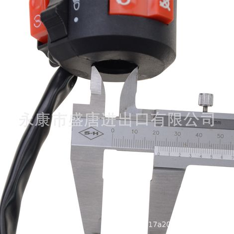 5+3 motorcycle 22mm 7/8"" ON/OFF control handlebar button installation function switch modification (1/4)