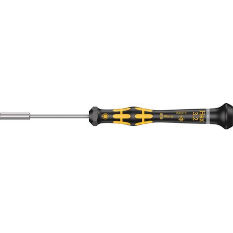 Tournevis ESD à douille, 3.2 x 60 mm, Noir/jaune (1/5)