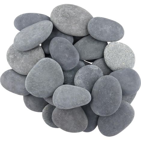 Galet - Lot de 40 - Pierre Naturelle - Surface Lisse - Peinture et Décoration - 5 à 8 cm (1/5)