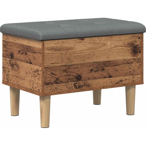Aufbewahrungsbank mit Kissen Eichenholz 62 x 42 x 46 cm vidaXL (1/5)