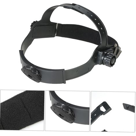 Ortviai Sangle Réglable pour Casque à Souder Automatique – Bandeau Noir en ABS, Hauteur et Largeur Ajustables