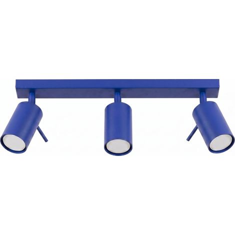 Plafones RING ultramar acero 3xGU10 45cm Sollux (1/2)