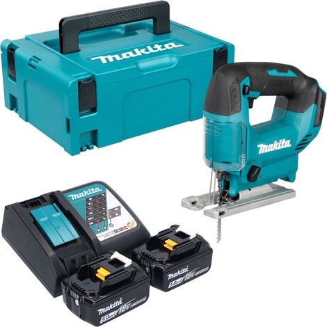 Makita DJV 186 RTJ Akku Pendelhubstichsäge 18 V + 2x Akku 5,0 Ah + Ladegerät + Makpac (1/5)