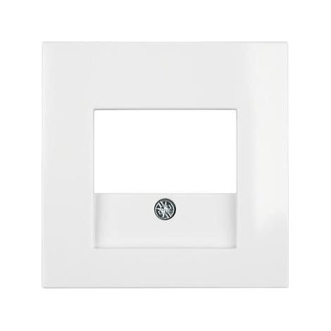 Berker 10338919 Zentralstück mit TAE-Ausschnitt S.1/B.3/B.7 polarweiß, glänzend (1/5)