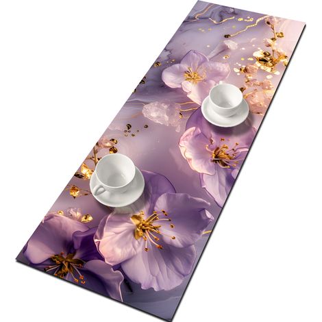 Runner da tavola Layla 115x40 cm - feltro ecologico, protezione per il tavolo, motivo decorativo, Bertoni (1/4)
