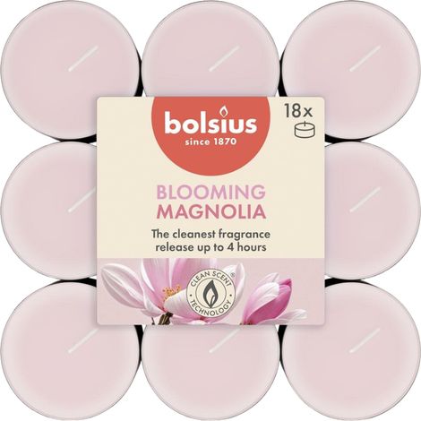 Bolsius True Scents Velas de té 4h Magnolia 18 unidades (1/3)