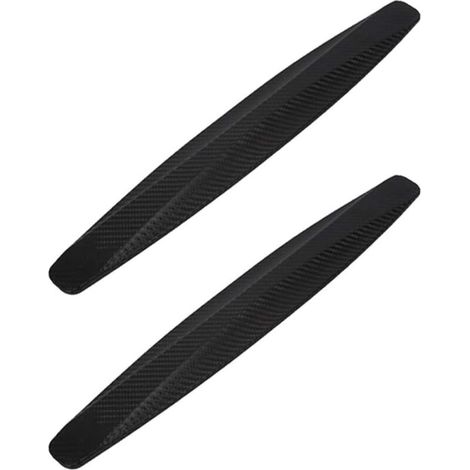 Lot de 2, universel en caoutchouc anticollision voiture coin pare-chocs garde protecteur anti-rayures bandes autocollant (noir) (1/5)