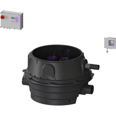-Rückstauhebeanlage Ecolift XL Duo, 2 mot. Klappen, SPF 1500-S1, Konus