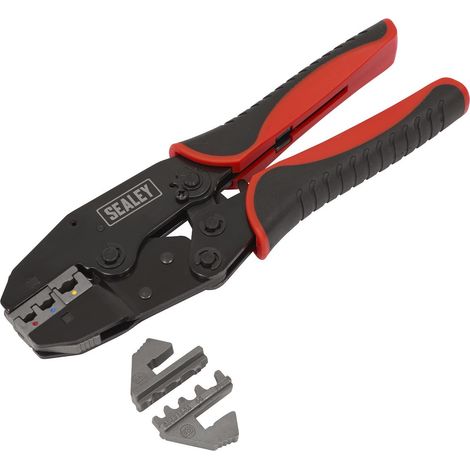 Sealey Ratchet Crimping Tool Interchangeable Jaws AK3857