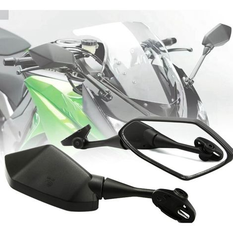 Verstellbare schwarze Motorrad-Rückspiegel für Hyosung-, CBR- und Ninja-Modelle.