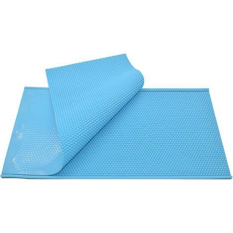 Molde para láminas de cera de abeja (azul), láminas de cera de abeja flexibles de silicona, prensa para repujado de velas, equipo de apicultura (1/5)