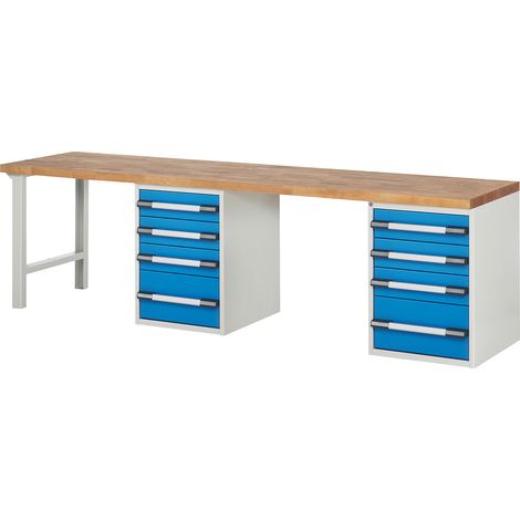 eurokraft pro, Établi, système modulaire Série 7000, 8 tiroirs