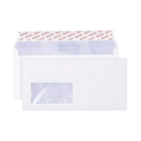Briefumschlag Office DIN lang+ 229 x 114 mm (B x H) mit Fenster 80g/m mit Haftklebung Papier hochwei 200 St./Pack. (1/4)