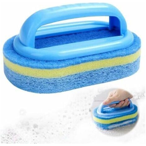 Brosse de nettoyage éponge de piscine monobloc accessoires de piscine pour nettoyer la saleté sur les parois de la baignoire de piscine (1/5)