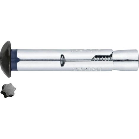 (M8X80 D.10) ANCLAJE ANTIGIRO PARA CARGAS MEDIAS CABEZA INVIOLABLE CINCADA NEGRA . HOMOLOGADO(100U) - INDEX