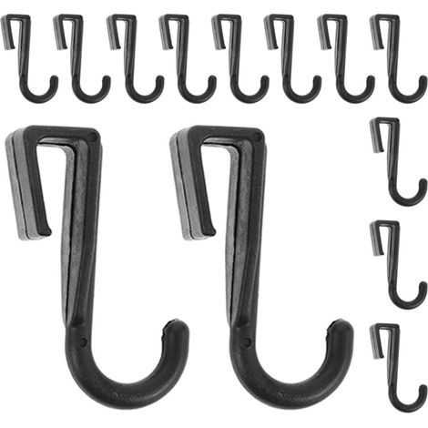 Lot de 16 crochets de cuisine crochets en plastique en forme (1/5)
