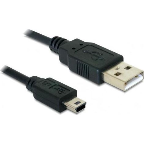 Delock cable usb 2.0-a  usb mini-b 5 pin 1 m macho / macho