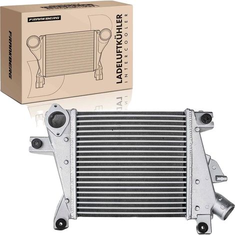 Intercooler turbo, aluminio, longitud 304 mm, ancho 288 mm, profundidad 62 mm, compatible con Nissan (1/5)