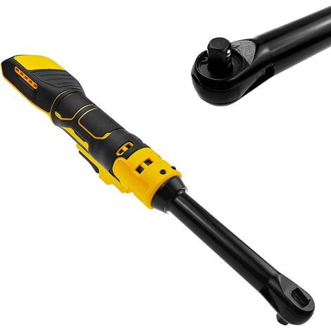 Clé à cliquet électrique sans fil 3/8" pour batteries Dewalt 20V, 320 tr/min, 80 N.m clé à cliquet sans fil, tige de 16cm de long (1/5)