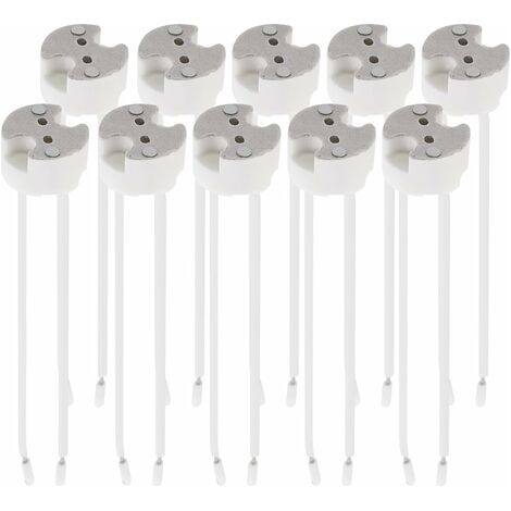 10 douilles gu5.3 - douille gu5.3 ou mr16 - support avec câble 12V - pour spots halogènes à LED et autres lampes à ampoule (1/5)
