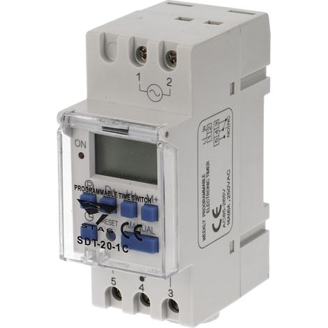 Horloge électronique digitale programmable 7 jours STAG (1/2)