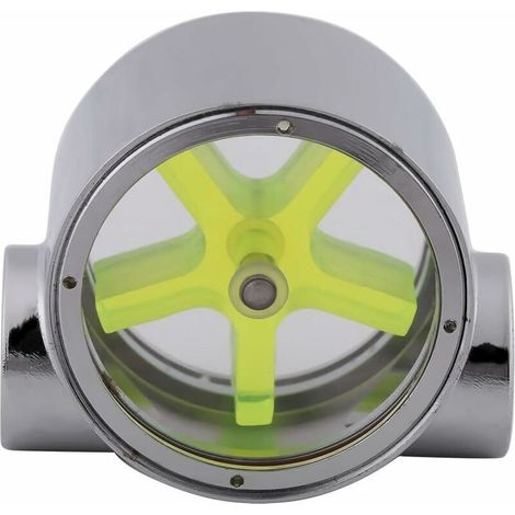 Indicatore di flussometro in lega di tungsteno con filettatura standard G1/4 femmina-femmina per raffreddamento a liquido per computer - Crezuo