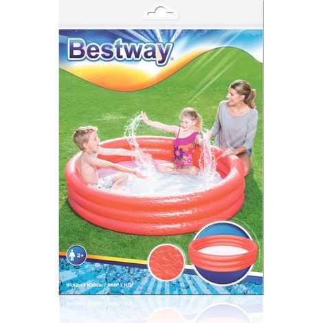 Bestway Planschbecken rot 3-Ring Pool (1/3)