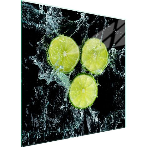 PIASTRA PROTETTIVA IN VETRO PER FORNELLO 50x52 LIMONE (1/5)