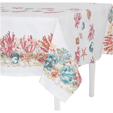 Preziosa Home Tovaglia Loneta 140 x 240 Cm Stampata Corallo Ass. Cotone 1 Pz (1/5)