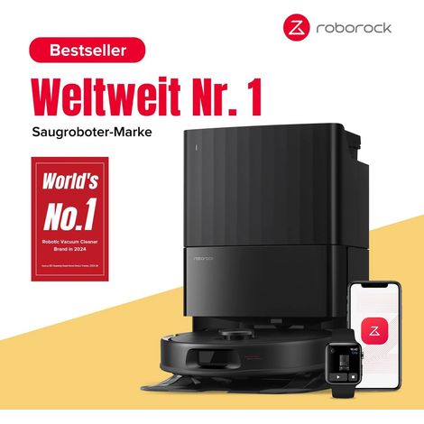 Roborock QV 35A Saugroboter mit Wischfunktion (Upgrade Qrevo/Qrevo S) 8.000 Pa