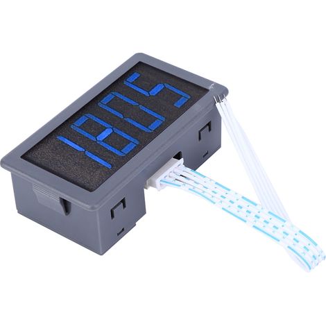 Tachymètre de moteur à LED bleue à 4 chiffres, indicateur de vitesse de rotation (RPM), capteur de proximité à effet Hall NPN (tachymètre) (1/5)
