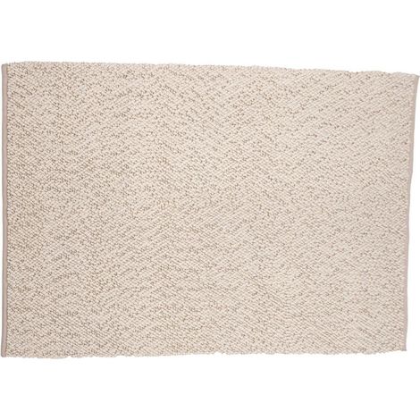 Tapis Déco en Laine "Jajru" 200x300cm Blanc (1/5)