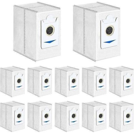 12 Sacs de rechange pour Ecovacs DEEBOT T30 Pro Omni, XU, T30 Omni Robot Aspirateur Accessoires, 3,4L Grande Capacité Sacs à Poussière de Remplace (1/4)