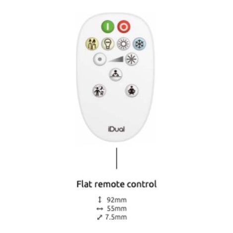 Telecomando Deluxe iDual Bianco