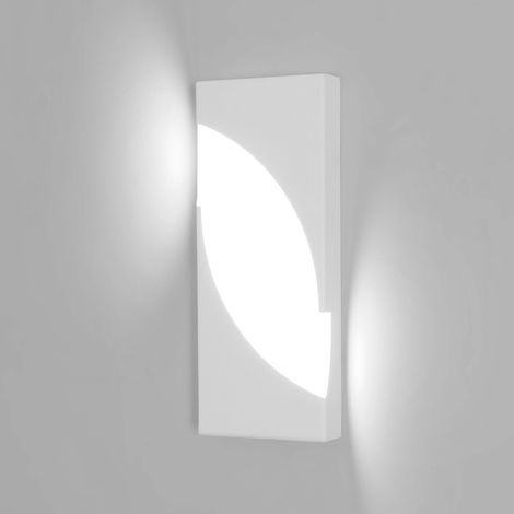 GOECO Applique LED moderna, bianca, 30x12 cm, 14W, bianco freddo 6500K, design piatto e minimalista, per corridoio, camera da letto, bagno, illuminazione ambientale (1/5)