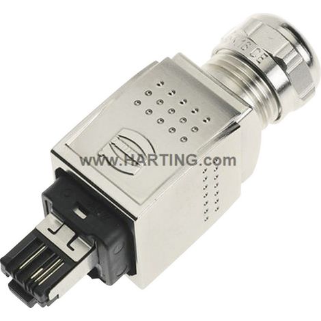 HARTING 09352260401 Sensor-/Aktor-Datensteckverbinder Stecker, gerade Polzahl Sensoren: 4P4C 1 St.