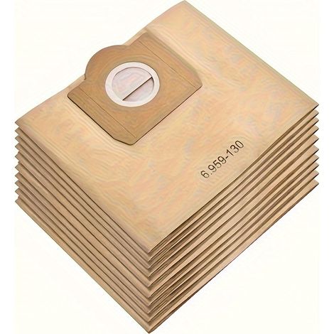 10 sacs à poussière aspirateur sous vide de rechange, compatibles avec WD3 WD3200 WD3300 WD3500P MV3 SE4001 SE4002 6.959-130 NT20 (1/5)