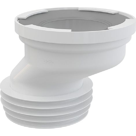 Alcadrain A991-40 Manchon de raccordement WC excentré 40 mm DN110 blanc (1/2)