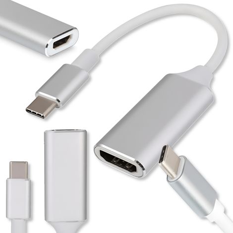 Adattatore da USB 3.1 Type C a HDMI 4K, cavo nero (1/5)