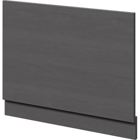 Graphite Grey MDF 700mm End Bath Panel with Plinth (1/4)