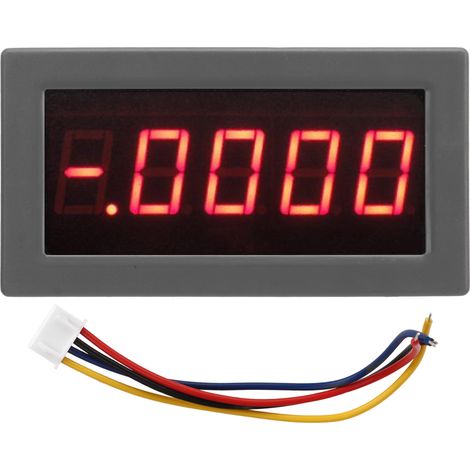 Digitales LED-Amperemeter für Autos – ABS, 5 V DC, 0,1 % Genauigkeit, Messbereich 0–200 µA, 76 mm Einbauhöhe (1/5)