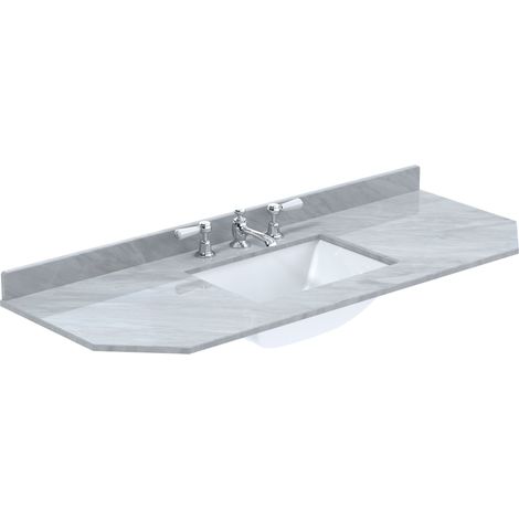 1200 SINGLE BOWL ANGLED MARBLE TOP 3TH