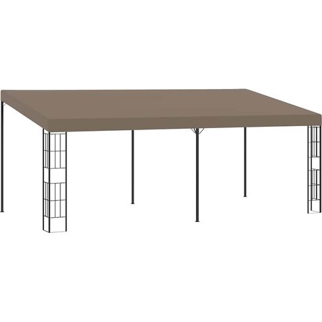 Belvédère mural 6x3 m Taupe Tissu (1/5)
