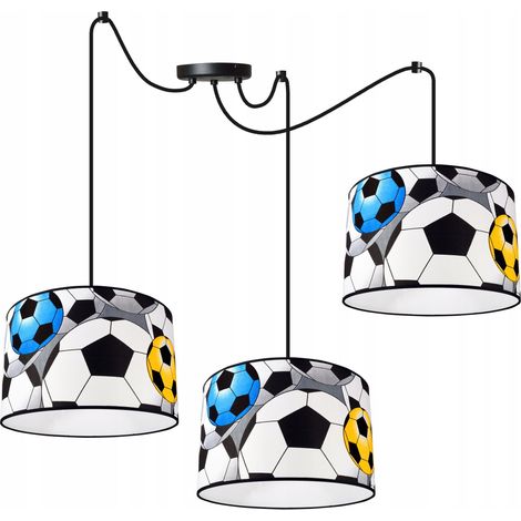 LAMPE SUSPENDU ARAIGNÉE ABAT-JOUR BOULES LED ENFANT (1/5)