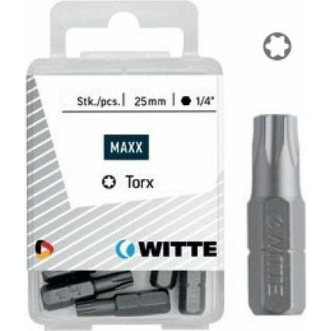 5 Spitzen in Kunststoffbox 25 mm lang (T40 STAINLESS)  WITTE 427736 (1/2)