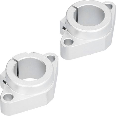 Support de rail linéaire 2 pièces, guide de tige robuste, anti-rouille, durable, remplacement facile, améliore l'efficacité de la machine, économise l'énergie (1/5)