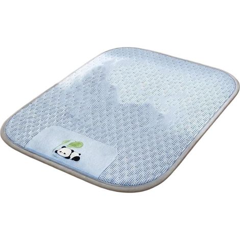 Tapis rafraîchissant pour chien – Technologie instantanée, portable – Lit de repos pour animaux – Idéal pour maison, voyage et extérieur – Parfait pour les chaudes journées d’été-Bleu-9070cm (1/5)