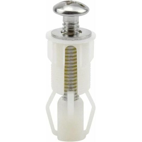Vis D'expansion pour Couvercle de Toilette Fixation Abattant WC Vis pour Lunette Toilette Ensemble de Fixation Pièces de Rechange pour Couvercle de (1/4)